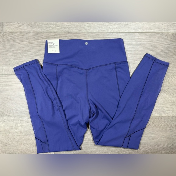 NWT Calia inspire womens mesh leggings 7/8 in rich blue LG gym workout active - Picture 6 of 6